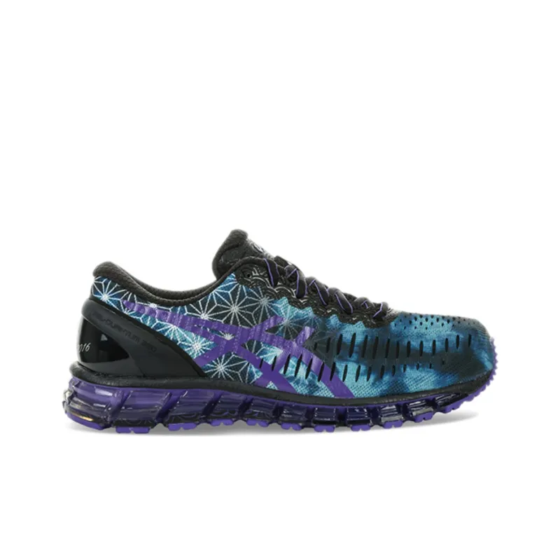 Asics Gel-Quantum 360 Tokyo Anti-Slip Wear-Resistant Low-Top Running Shoes Unisex Black Blue Purple-1
