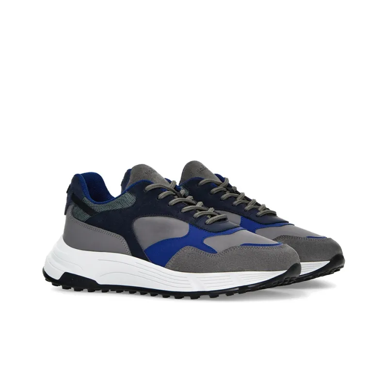HOGAN Hyperlight Cushioning Anti-Slip And Wear-Resistant Low-Top Casual Shoes Men's Gray Blue-1
