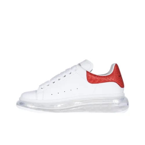 Alexander McQueen Oversized Sneaker In Optic 'White Lust Red' Women's