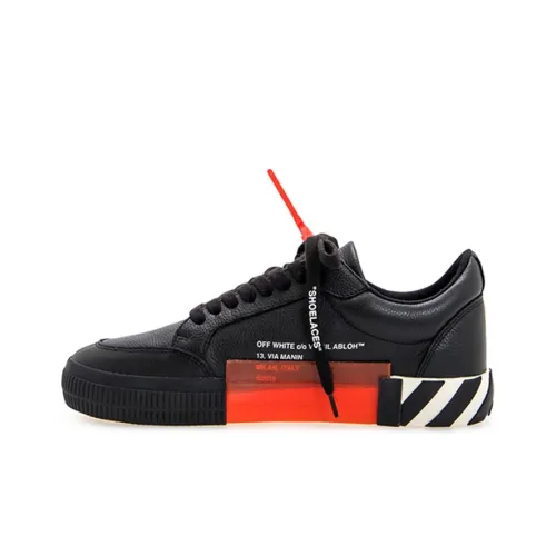 OFF-WHITE Vulc Low Black Leather FW19