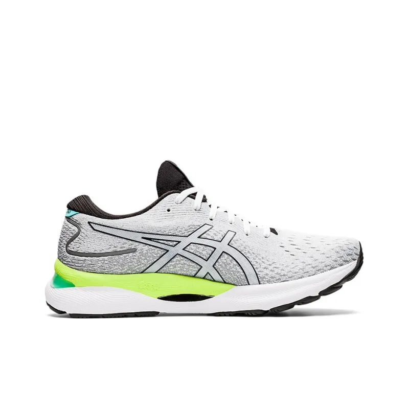 Asics Gel Nimbus 24 White Black Lime Green-1
