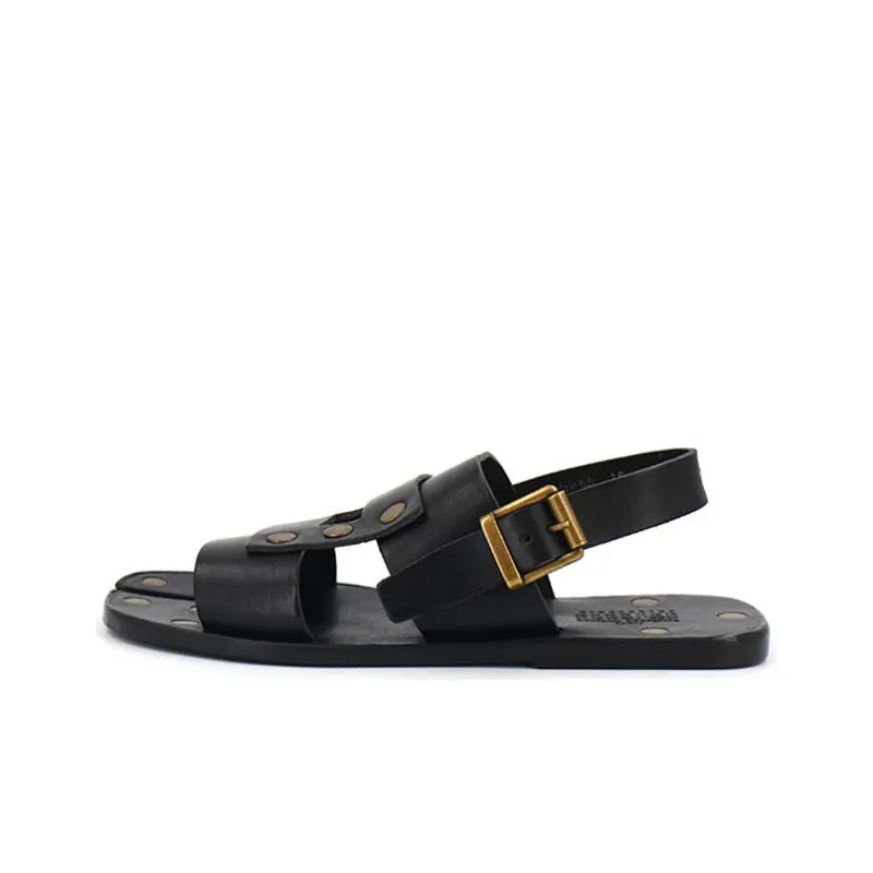 Maison Margiela Replica One Strap Sandals Women's Black-0