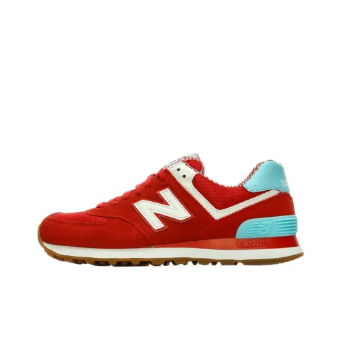 New Balance NB 574 Series Running Shoes Women's Low-Top Red/Blue/White