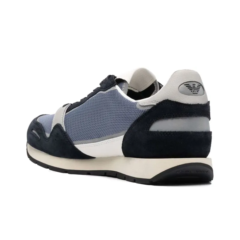 EMPORIO ARMANI Low Top Casual Shoes Men's Light Blue-2