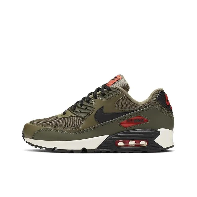 Nike Air Max 90 Medium Olive Black Team Orange-0