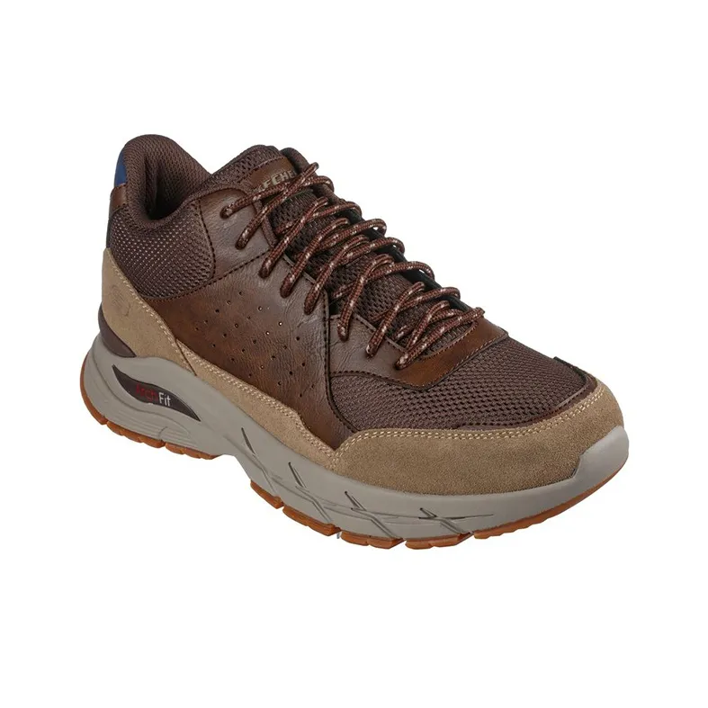 Skechers ARCH FIT BAXTER Cushioning Anti-Slip And Wear-Resistant Low-Top Casual Shoes Men's Brown-2
