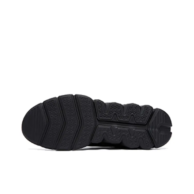 XTEP Cushioning Anti Slip And Wear Resistant Low Top Casual Shoes Men's Black Green Blue-3