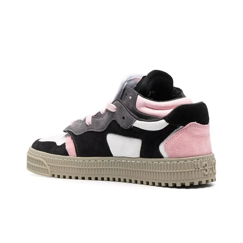 OFF WHITE Stylish Skateboarding Shoes Women's Black Pink-3