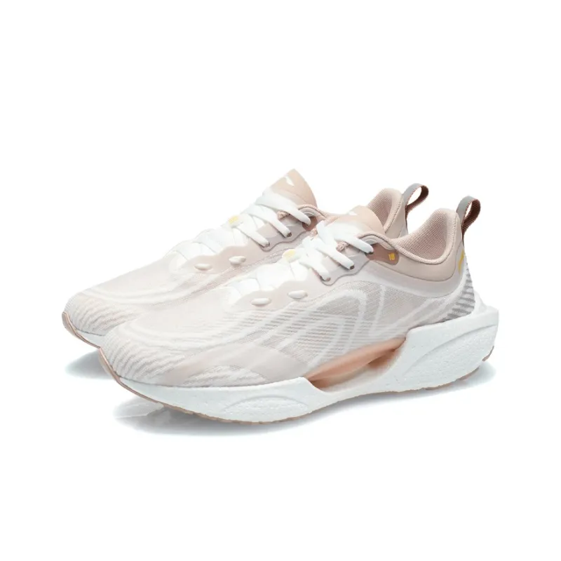 LiNing Super Light 18 Breathable Low Top Running Shoes Women's Beige-2