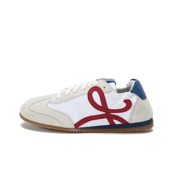 LOEWE Ballet Runner Slip Resistant Low Top Running Shoes Women's White Blue Tail