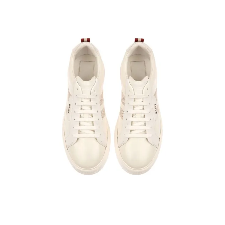 BALLY Maxim Low-Top Stylish Skateboarding Shoes Men's White-3