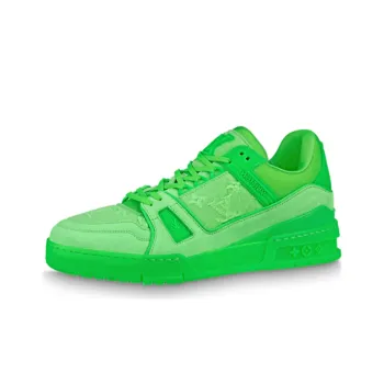 LOUIS VUITTON X Virgin Abloh Trainer Sneakers 'Neon Green With Monogram Fabric'