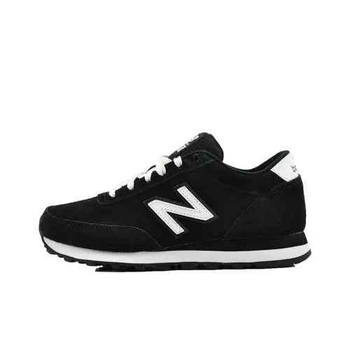 New Balance 501 Series Breathable Wear PRIMIGI Non Slip Low Tops Retro Black White Women's