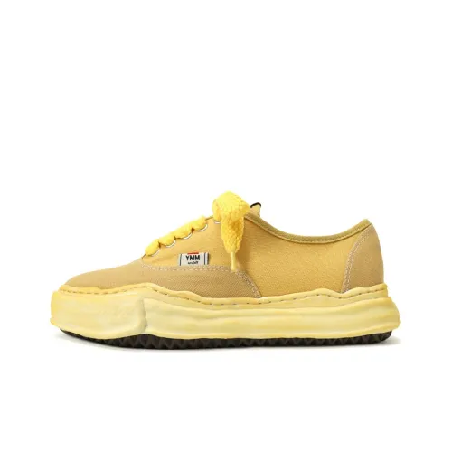 MIHARA YASUHIRO Maison MIHARA YASUHIRO Baker OG Sole Over Dyed Canvas Low Yellow