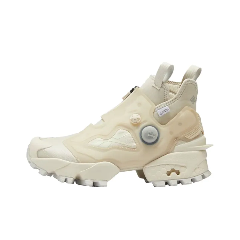 Reebok Instapump Fury Gore Te Breathable And Wear resistant High Top Running Shoes Men's White-0