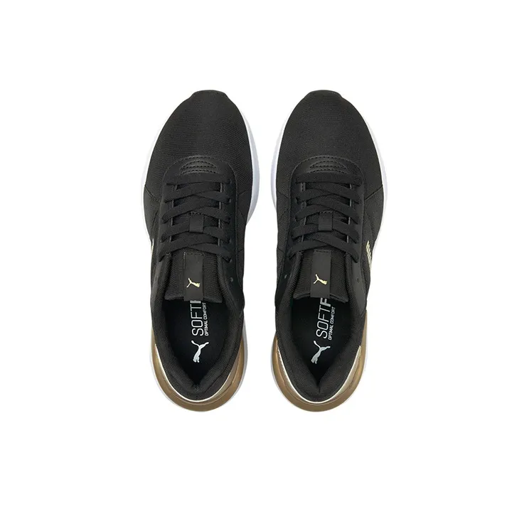 PUMA ROSE METALLIC POP Running Shoes Women's Low-Top Black/Gold-2