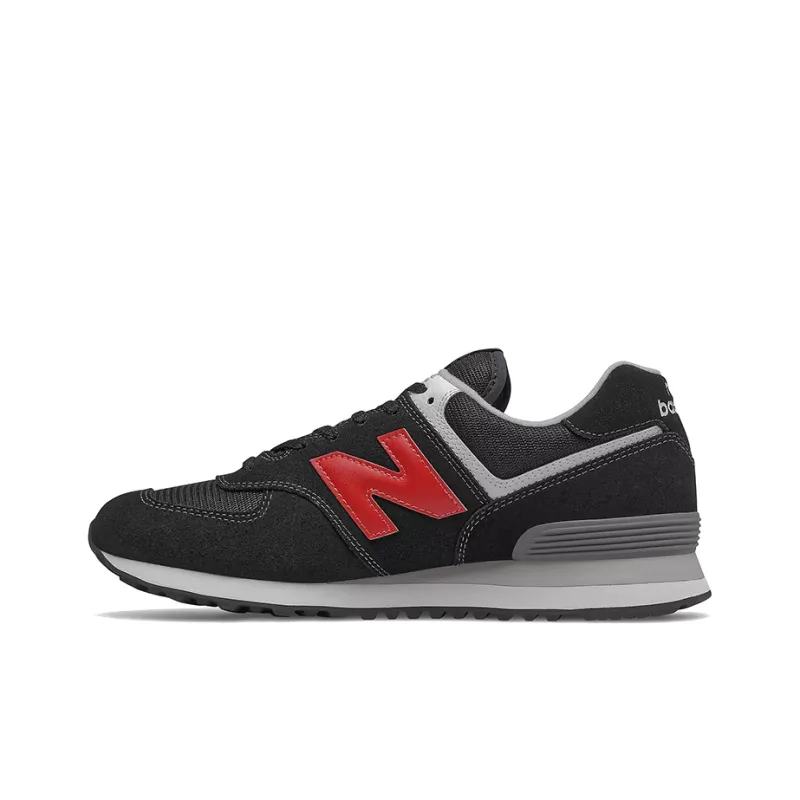 New Balance 574 Black Red White-0