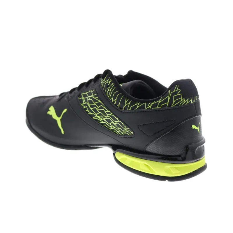 PUMA Tazon 6 Running Shoes Men Low-Top Black/Green-3