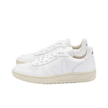 VEJA V 10 Leather White White