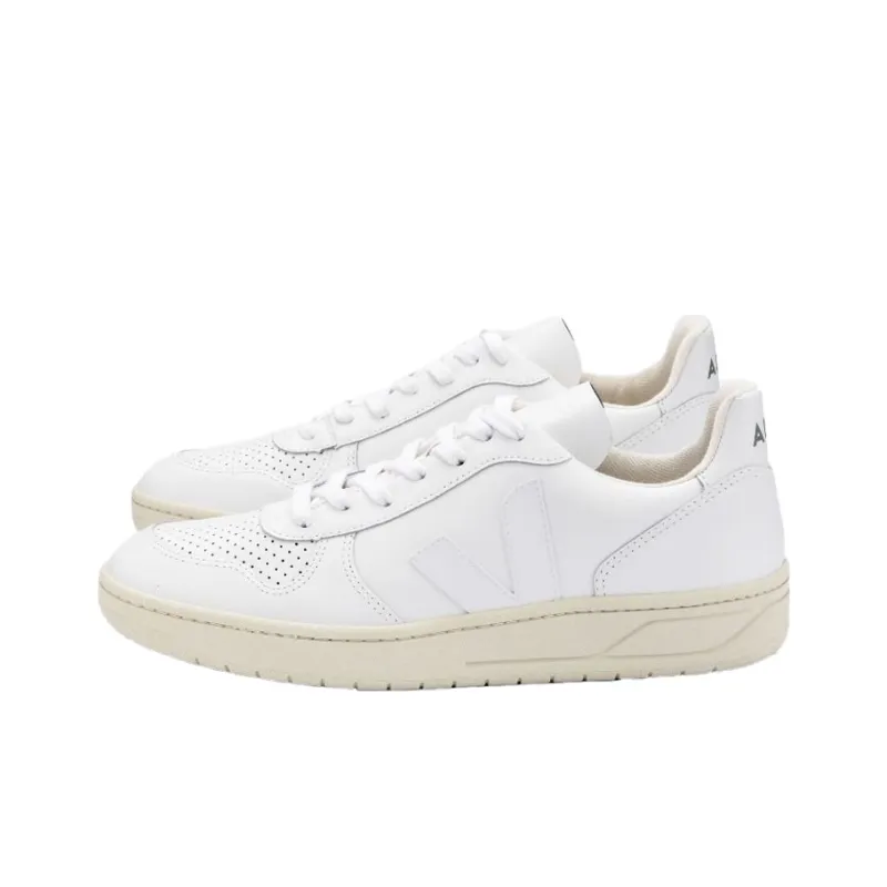 VEJA V 10 Leather White White-0