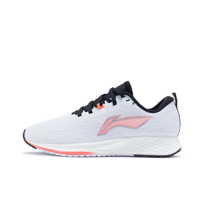 LiNing Red Hare 4 Cushioning, Slip Resistant, And Abrasion Resistant Low Top Running Shoes Women's White-0