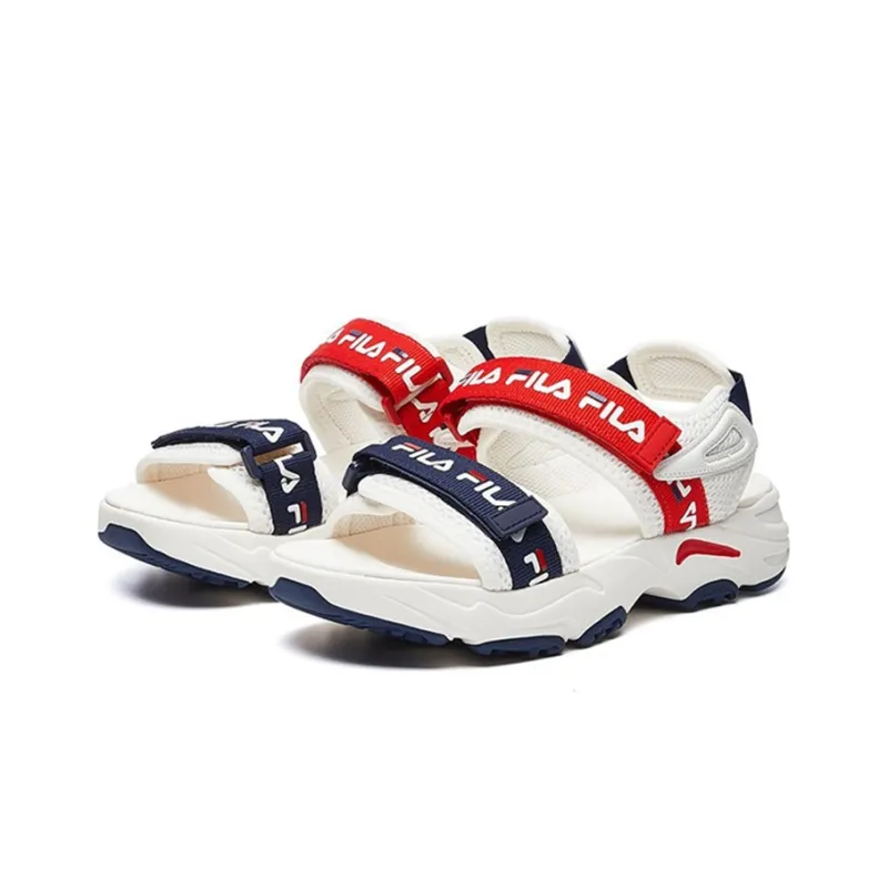FILA Tracer Sports Sandals For White/Red Women's-2