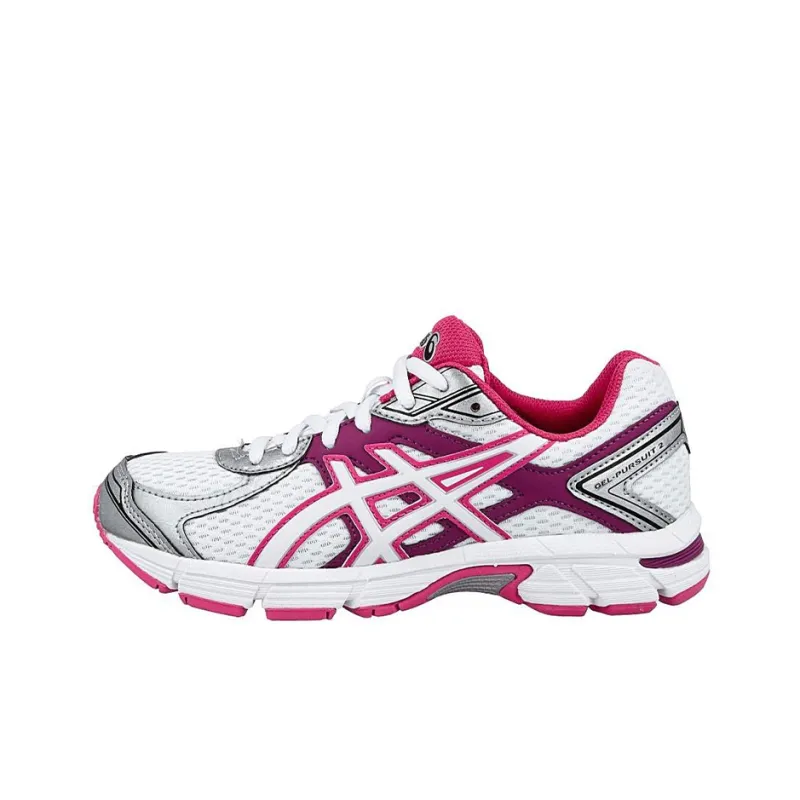 Asics Gel-Pursuit 2 Wear-Resistant Low-Top Running Shoes Women's White Purple-0