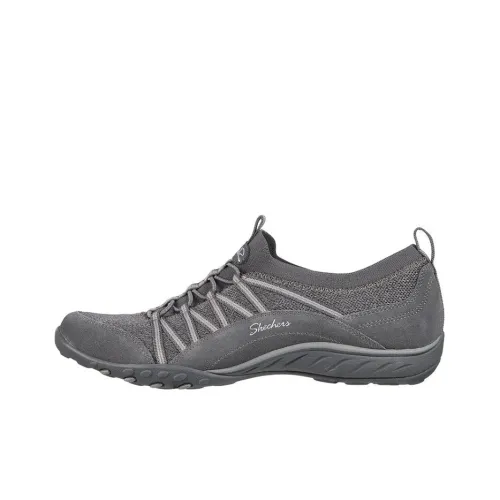 Skechers Breathe-Easy Casual Shoes Women's Low-Top Dark Gray