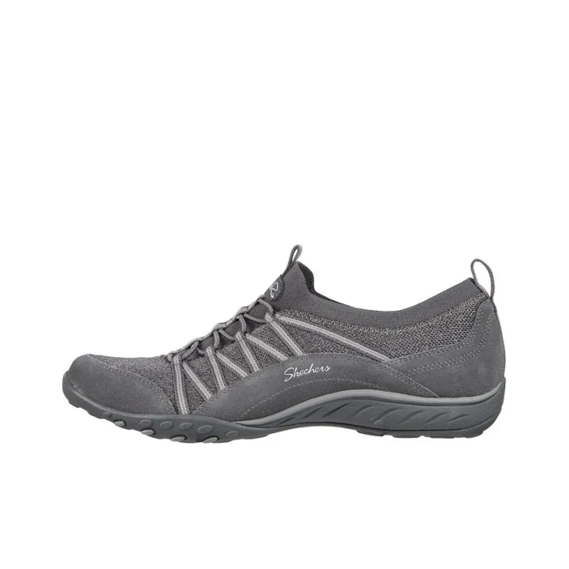 Skechers Breathe-Easy Casual Shoes Women's Low-Top Dark Gray-0