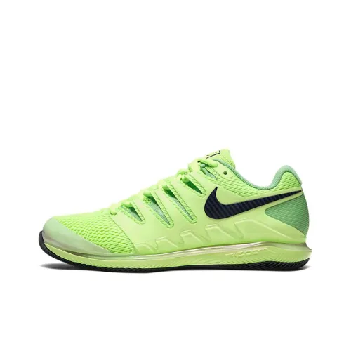 Nike Air Zoom Vapor X Tennis Shoes Men Low-Top Black/Green