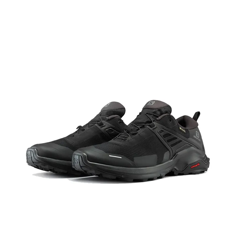 SALOMON Cushioned Waterproof And Breathable Low-Top Running Shoes Men's Black-3