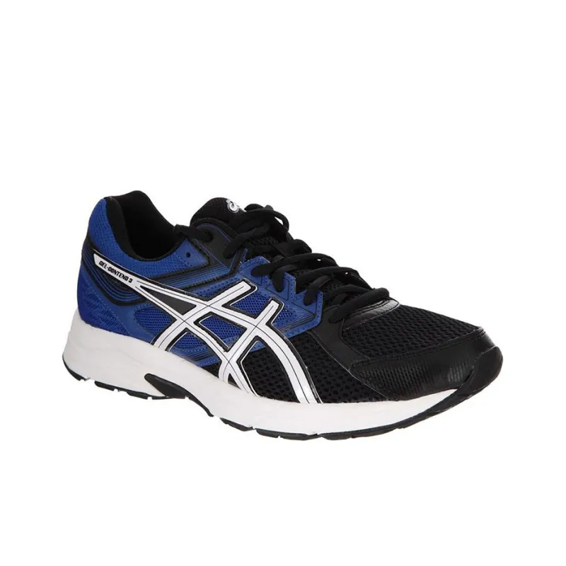 Asics Gel-Contend 3 Breathable Low-Top Running Shoes Men's Black Blue-3