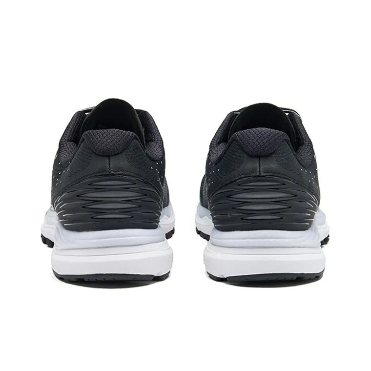 361° Cushioning Breathable Wear Resistant Slip Resistant Low Top Running Shoes Men's Carbon Black And White-3