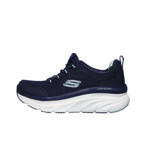 Skechers D'lux Walker Running Shoes Women's Low-Top Blue/White