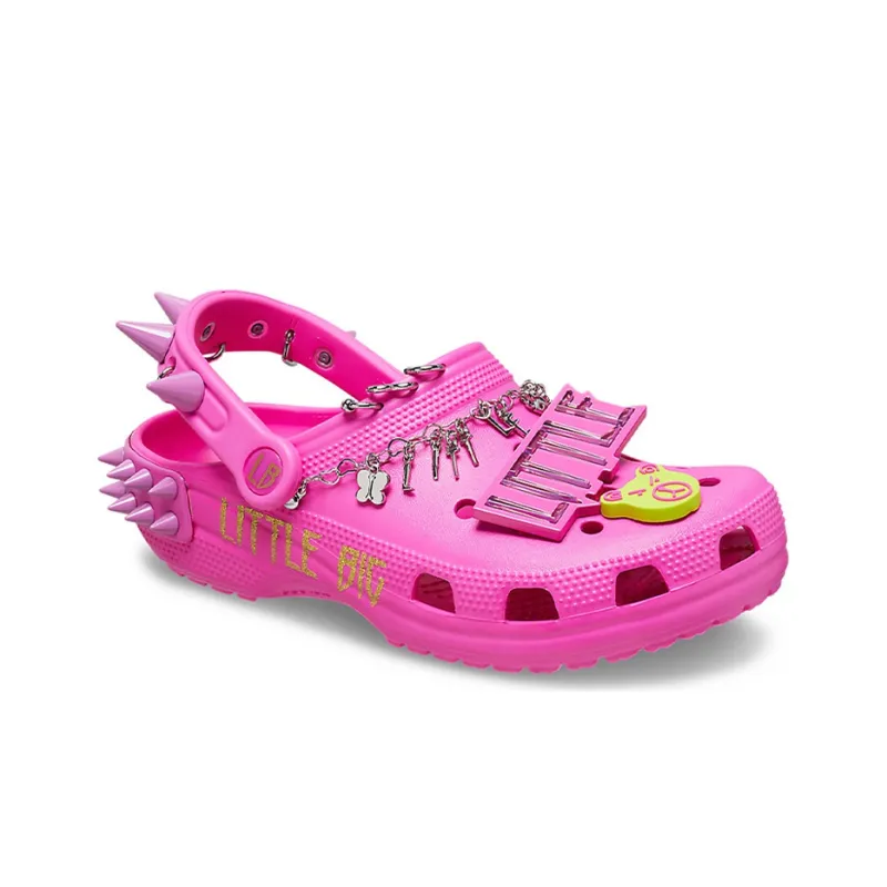 Crocs X LittleBig Classic Clog Sandals 'Pink'-2