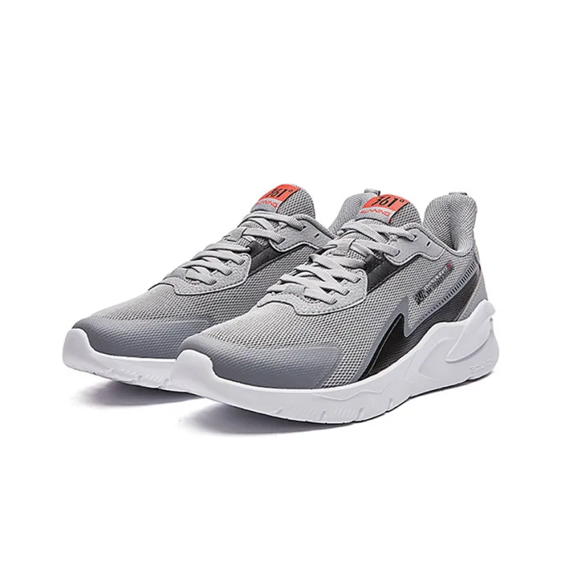 361° Slip Resistant, Breathable, Lightweight Low Top Running Shoes Men's Gray Black-2