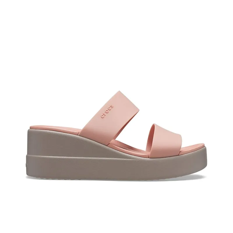Crocs Brooklyn Lightweight Pale Pink Sandals Women's-1