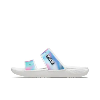 Crocs Classic Colorful Unisex Multi Color White Sandals