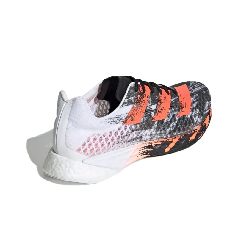 Adidas Adizero Pro Breathable Low-Top Running Shoes Men's White Black Orange-2