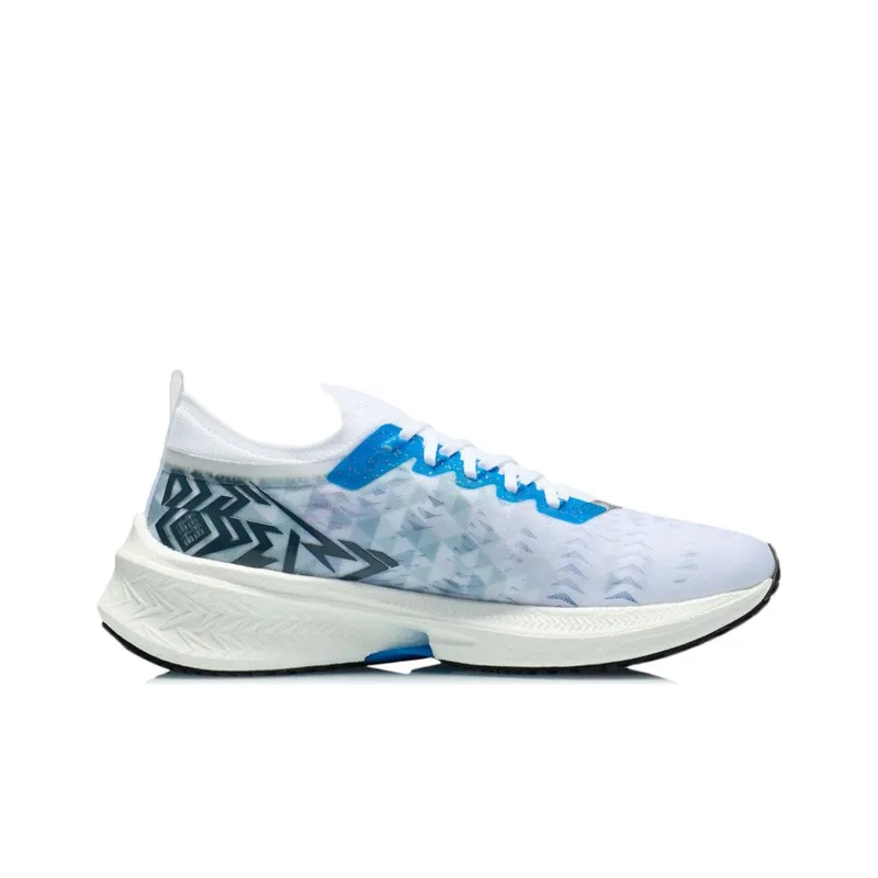 LINING Feidian Discovery Running Shoes Men Low Top Standard White/Blue-1