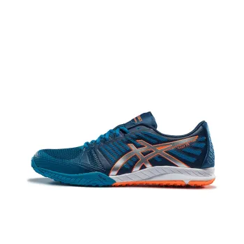 Asics Fuze Cushioning Wear-Resistant Low-Top Running Shoes Men's Blue Orange