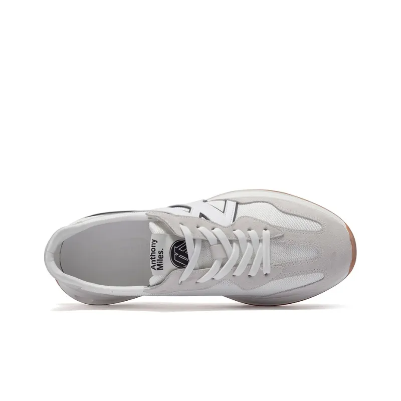 Anthony Miles Running Shoes Men Low Top White Gray-2