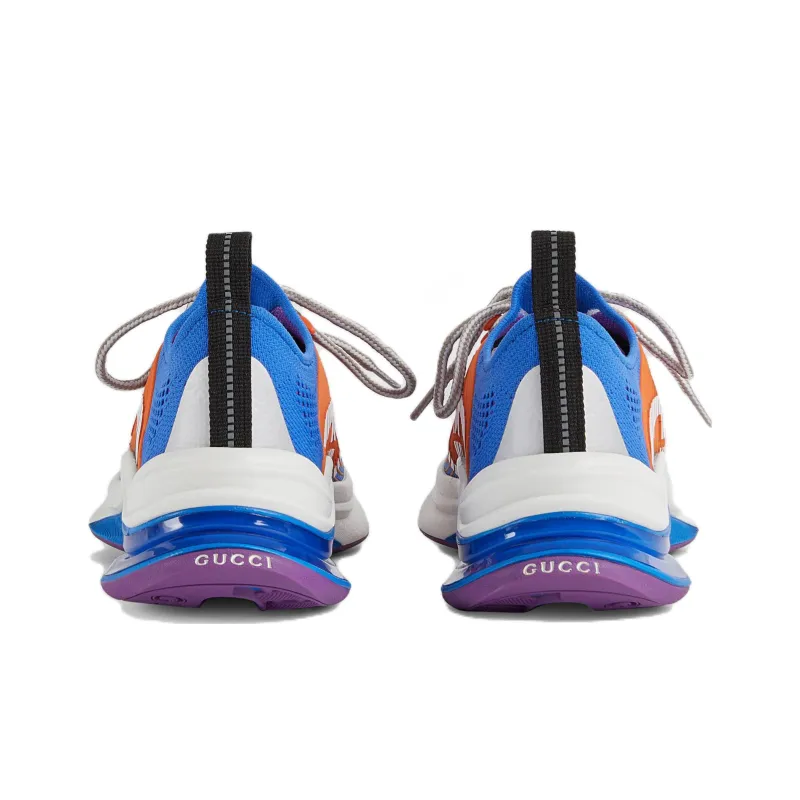 GUCCI Women's Run Sneaker 'Blue Orange' Women's-4