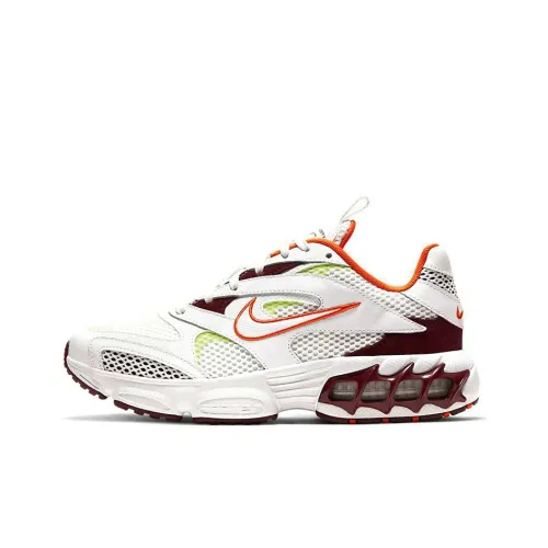 Nike Zoom Air Fire Running Shoes Women's Low-Top White/Brown/Orange