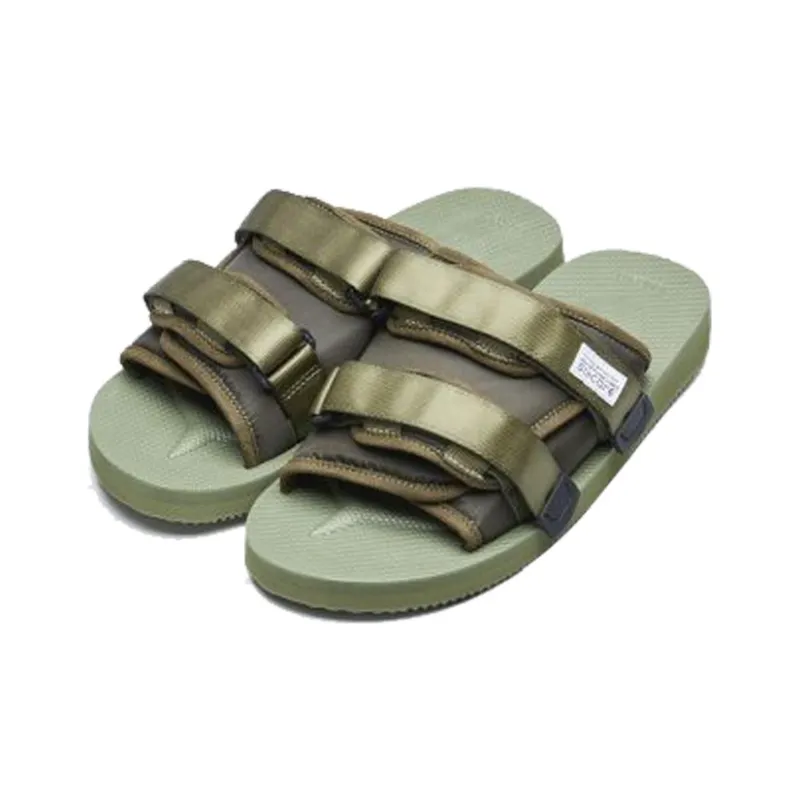 Suicoke Slip Resistant Slide Slippers Men's Olive Green-2