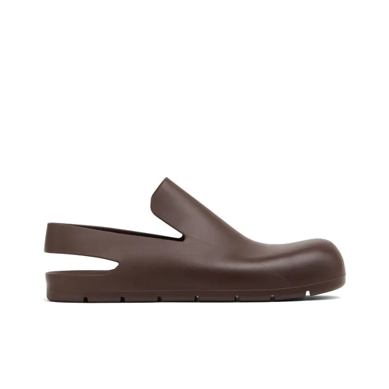 Bottega Veneta Rubber Slingback Puddle Shoes Brown-1
