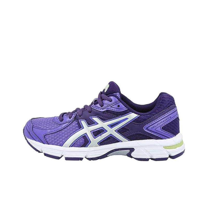 Asics Wear-Resistant Low-Top Running Shoes Women's Purple White-0