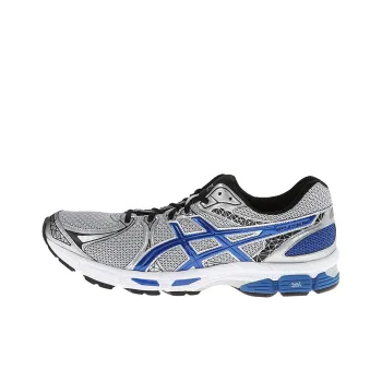Asics Gel Exalt 2 Breathable And Wear resistant Low Top Running Shoes Men's Silver Blue 4E Width