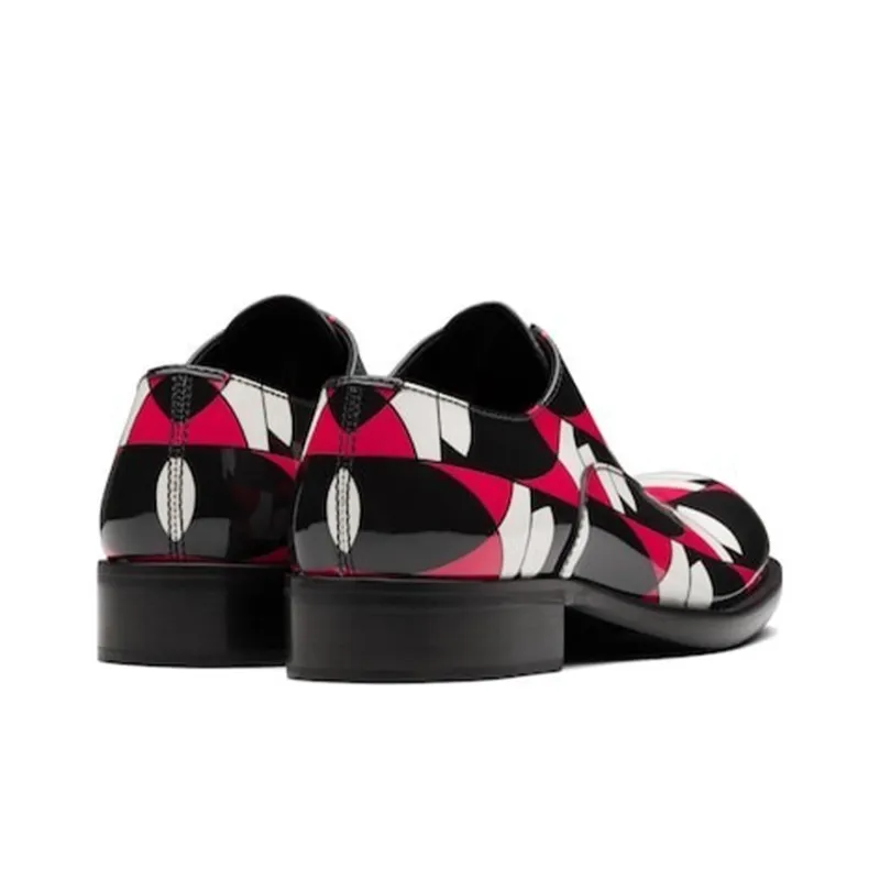 PRADA Dress Shoes Women's Red Black-3
