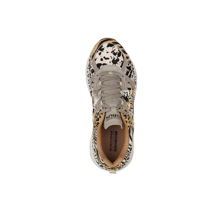 Skechers Max Cushioning Casual Shoes Women's Low-Top Leopard Print-3